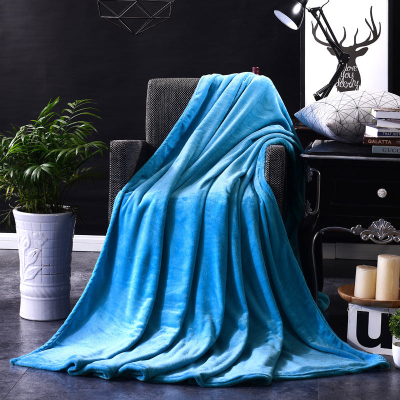 Bedding Flannel Solid Color Blanket