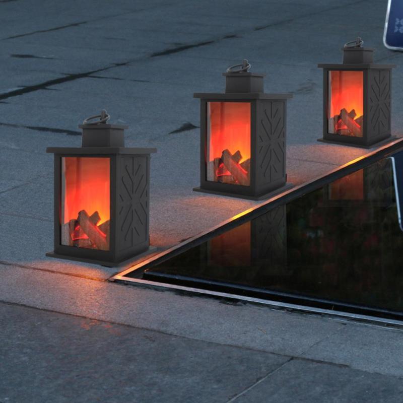 Simulated fireplace Battery Powered Decorative Lights