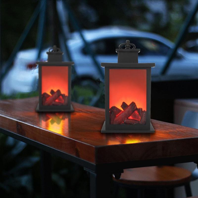Simulated fireplace Battery Powered Decorative Lights