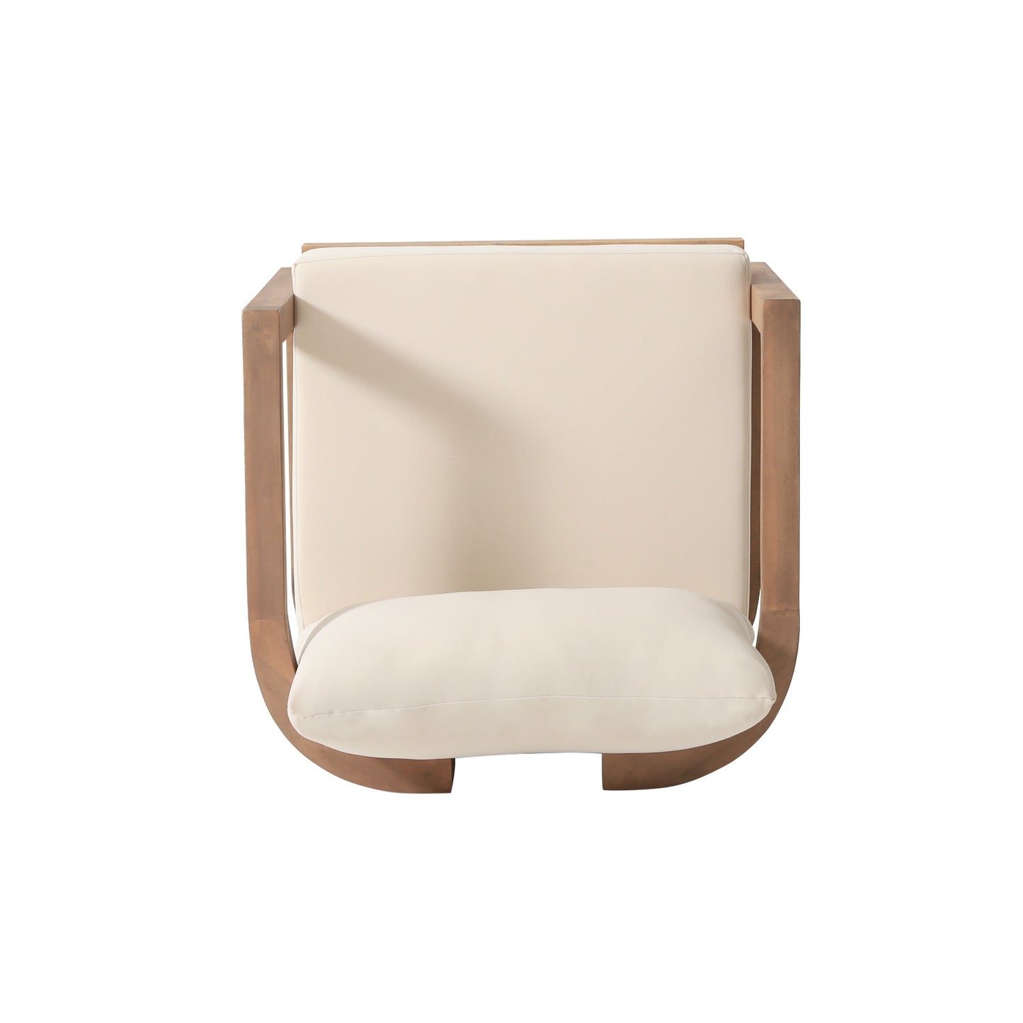 Outdoor Acacia Wood Patio Club Chair, Patio Furniture,Waterproof Thick Cushion Deep Seating For Porch or Deck