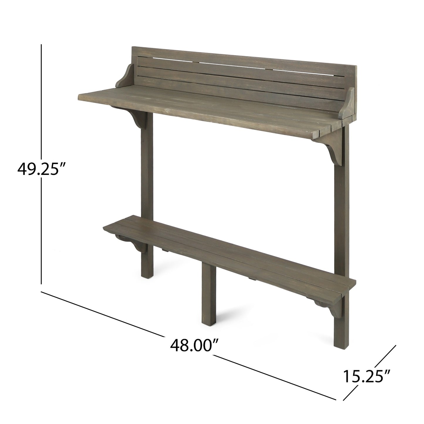 Wood BALCONY BAR TABLE