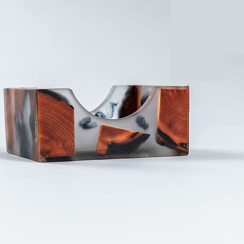 Resin pine coaster insulated coaster