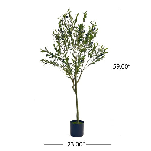 60 in (150 Cm) Artificial Olive Tree Decor
