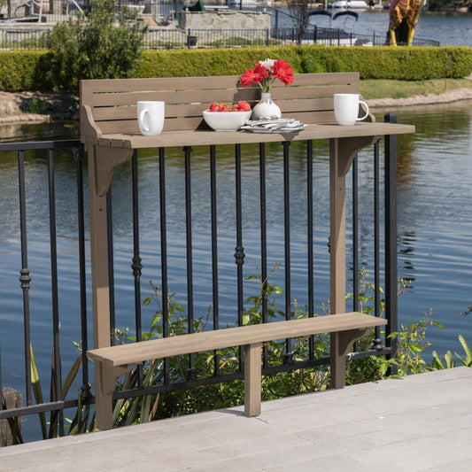 Wood BALCONY BAR TABLE