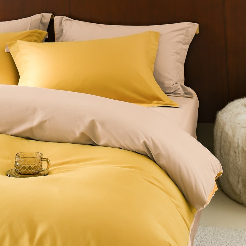 High-end Thickening Brushed Cotton Four-piece Cotton Set