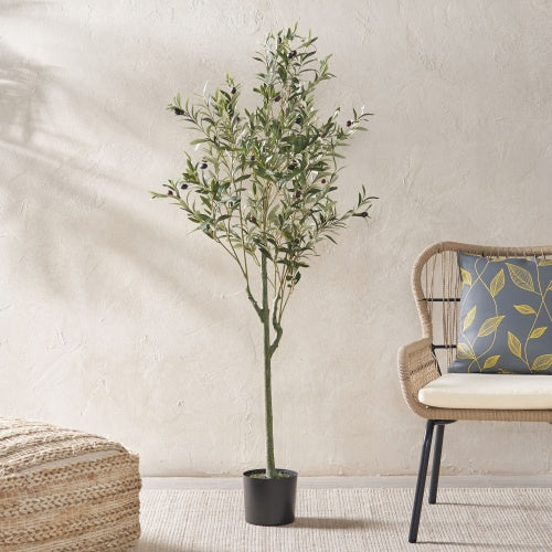 60 in (150 Cm) Artificial Olive Tree Decor