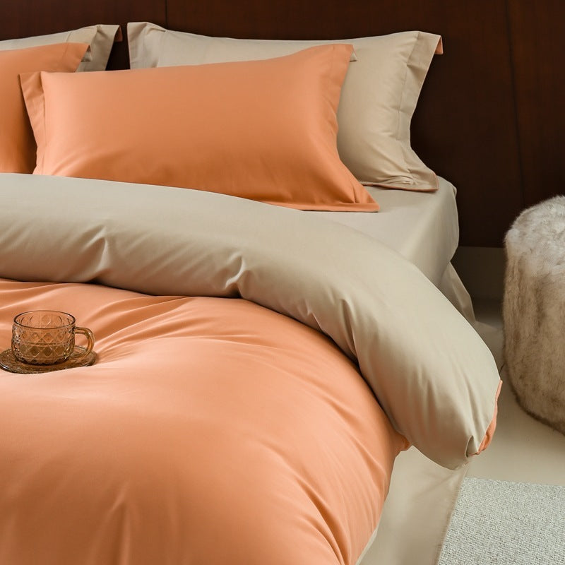 High-end Thickening Brushed Cotton Four-piece Cotton Set