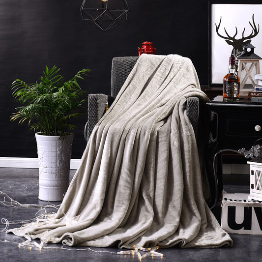Bedding Flannel Solid Color Blanket