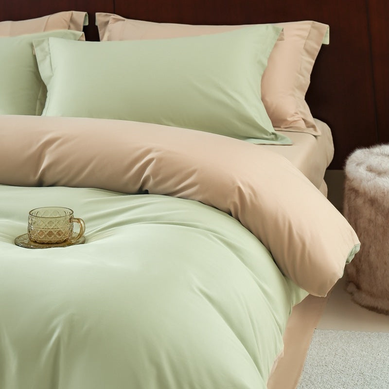 High-end Thickening Brushed Cotton Four-piece Cotton Set