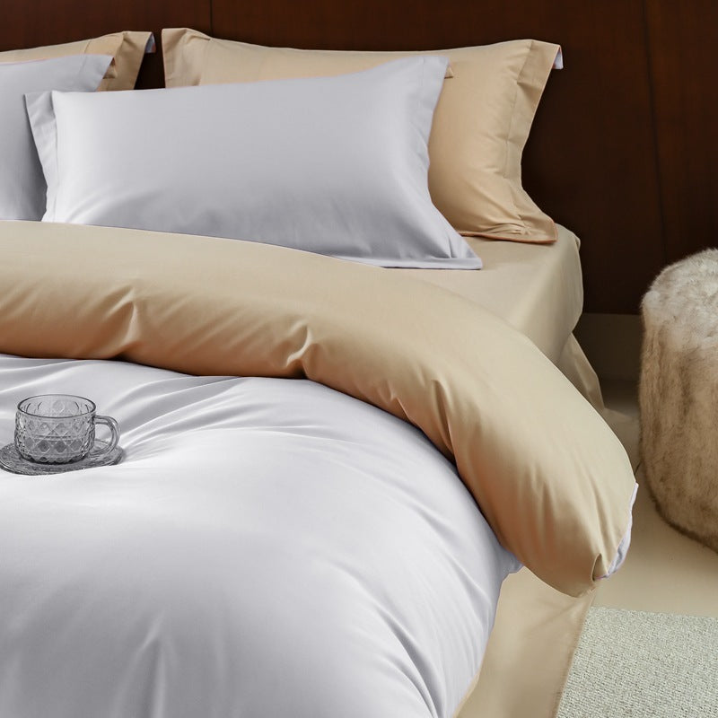 High-end Thickening Brushed Cotton Four-piece Cotton Set