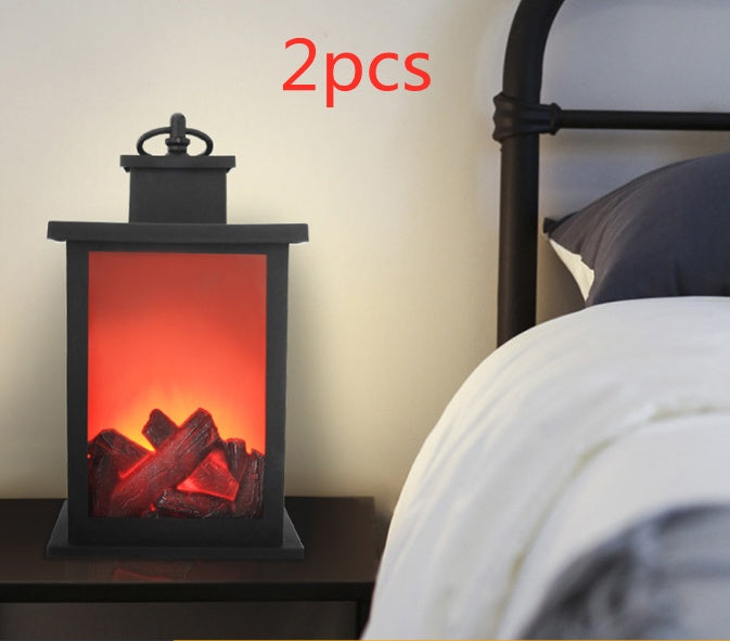 Simulated fireplace Battery Powered Decorative Lights