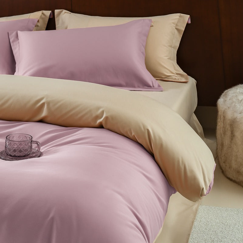 High-end Thickening Brushed Cotton Four-piece Cotton Set