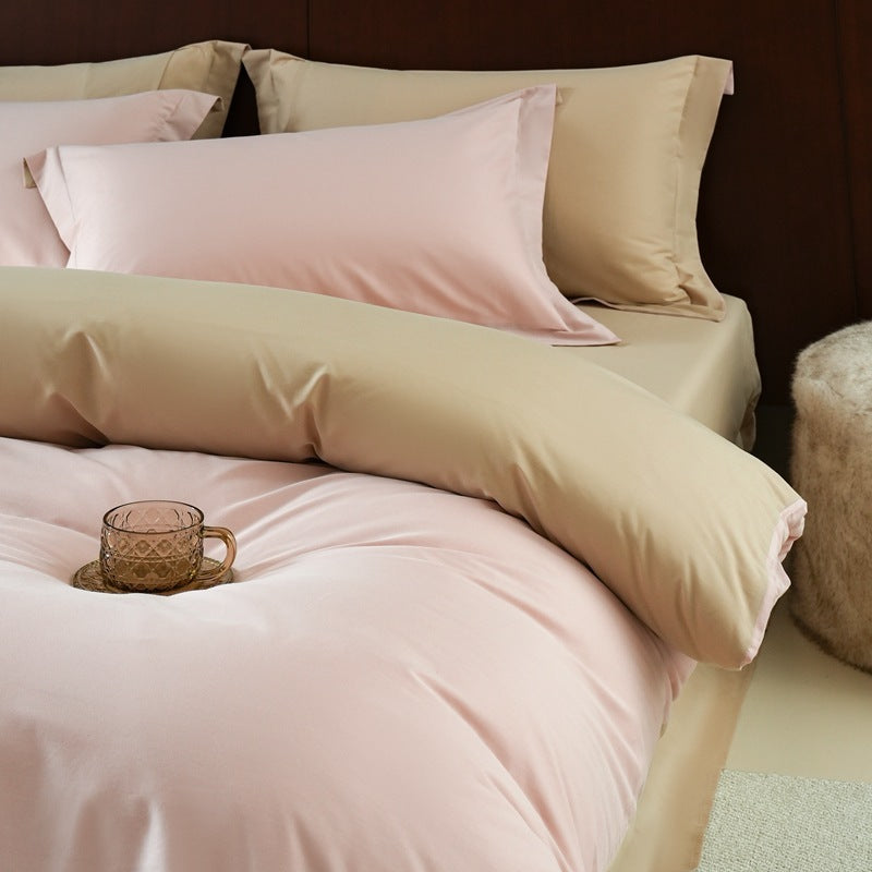 High-end Thickening Brushed Cotton Four-piece Cotton Set