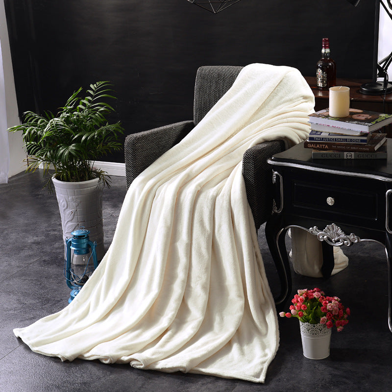 Bedding Flannel Solid Color Blanket
